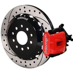 Wilwood WBK140-10310-DR - 2000-09 Honda S2000 Rear Drilled Kit-Red