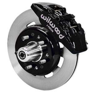 Wilwood WBK140-10737 - 55-57 Chevy Front Kit For Stock Spindle-Blk
