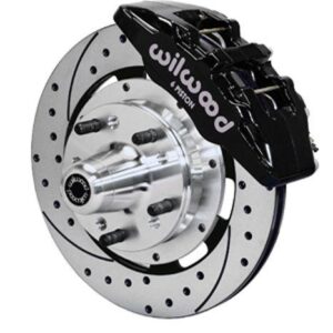 Wilwood WBK140-10738-D - 70-78 Camaro Front Kit Drilled-Blk