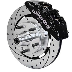 Wilwood WBK140-10740-D - Mopar B&E Body Front Drilled Kit-Blk