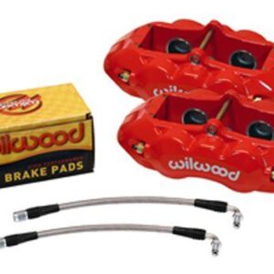 Wilwood WBK140-10790-R - 65-82 Corvette Rear Calipers & Pm Promatrixpads-Red