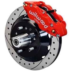 Wilwood WBK140-10816-DR - Mopar B&E Body Front Drilled Kit-Red