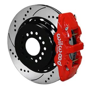 Wilwood WBK140-10951-DR - Dana 60 2.36 Offset Rear Drilled Kit-Red