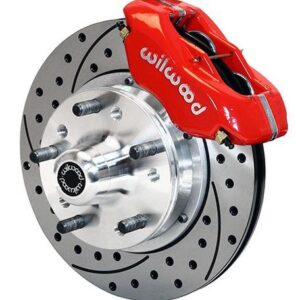 Wilwood WBK140-11008-DR - 79-81 Camaro Front Kit Drilled-Red
