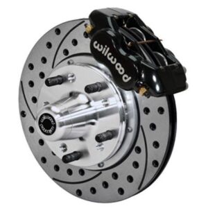 Wilwood WBK140-11020-D - Mopar B&E Body Front Drilled Kit-Blk