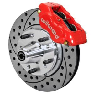 Wilwood WBK140-11020-DR - Mopar B&E Body Front Drilled Kit-Red