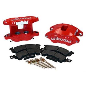 Wilwood WBK140-11292-RD - Lrg Gm Rear Calipers & Bp-10 Pads-Red Pwdr