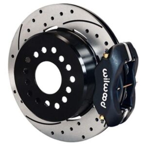 Wilwood WBK140-11348-D - 1956 Vette 55-57 Chevy 2.34" Offset Rear Kit Drilled-Blk