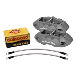 Wilwood WBK140-11857 - 65-82 Corvette Front Calipers & Promatrix Pads-Plain Anodized