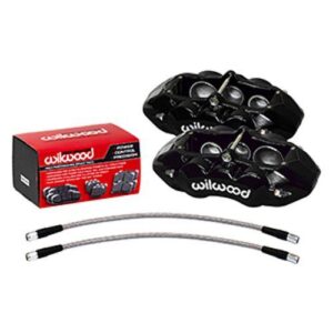 Wilwood WBK140-11857-BK - 65-82 Corvette Front Calipers & Pm Promatrix Pads-Blk