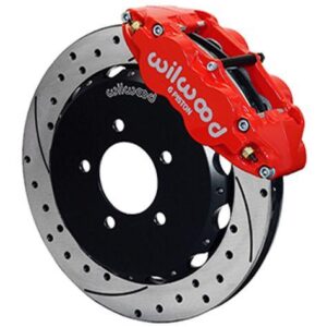 Wilwood WBK140-11978-DR - 2006-2011 Honda Civic Front Drilled Kit-Red