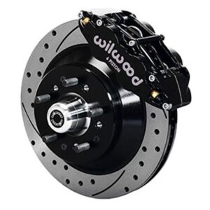 Wilwood WBK140-12275-D - 74-78 Mustang Front Drilled Kit-Blk
