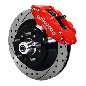 Wilwood WBK140-12282-DR - Mopar B&E Body Front Drilled Kit-Red