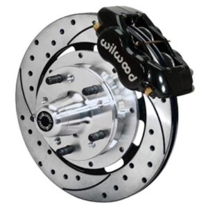 Wilwood WBK140-12297-D - 79-88 Gm G-Body Front Drilled Kit-Blk