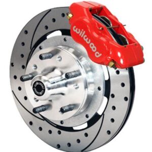 Wilwood WBK140-12297-DR - 79-88 Gm G-Body Front Drilled Kit-Red