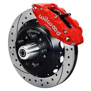 Wilwood WBK140-12298-DR - 79-88 Gm G-Body Front Drilled Kit-Red