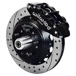 Wilwood WBK140-12299-D - 79-88 Gm G-Body Front Drilled Kit-Blk