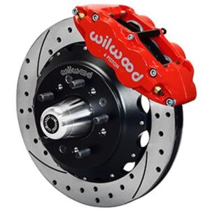 Wilwood WBK140-12299-DR - 79-88 Gm G-Body Front Drilled Kit-Red