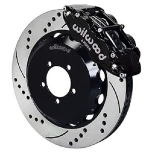 Wilwood WBK140-12875-D - 1999-2012 Subaru Wrx Front Drilled Kit-Blk