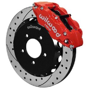Wilwood WBK140-12907-DR - 2006-15 Mazda Miata Front Drilled Kit-Red