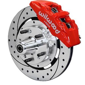 Wilwood WBK140-12945-DR - 70-73 Mustang Front Drilled Kit-Red