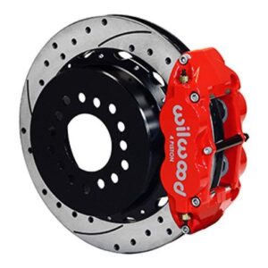 Wilwood WBK140-12964-DR - 10-12 Bolt Gm Rear Drilled Kit-Red