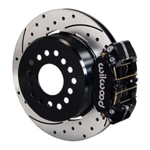 Wilwood WBK140-13181-D - 9" Ford 2.50" Offset Rear Kit Drilled-Blk