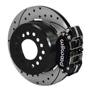 Wilwood WBK140-13205-D - 9" Ford 2.66" Offset Rear Kit Drilled-Blk