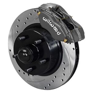 Wilwood WBK140-13477-D - 70-73 Mustang Front Drilled Kit-Blk