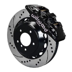 Wilwood WBK140-13582-D - 2007-2011 Bmw E90 Front Drilled Kit-Blk