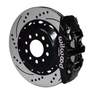 Wilwood WBK140-13698-D - 2014-2017 Vette Rear Kit Drilled-Blk