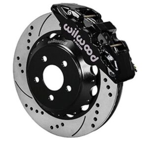 Wilwood WBK140-13887-D - 15-16 Mustang Front Drilled Kit-Blk