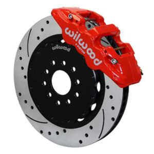 Wilwood WBK140-13903-DR - 97-13 Vette Front Kit Drilled-Red