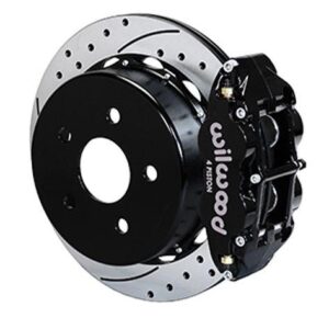 Wilwood WBK140-13969-D - 2007-16 Jeep Wrangler Rear Drilled Kit-Blk