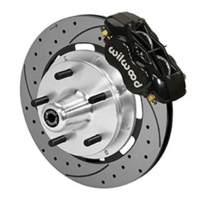 Wilwood WBK140-14530-D - 74-78 Mustang Front Drilled Kit-Blk