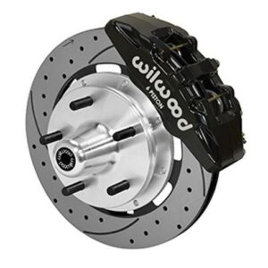 Wilwood WBK140-14531-D - 74-78 Mustang Front Drilled Kit-Blk