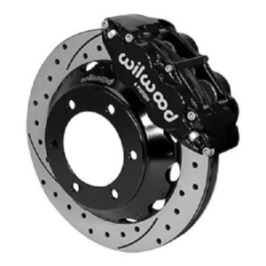 Wilwood WBK140-14577-D - 2005-2015 Toyota Tacoma Front Drilled Kit-Blk