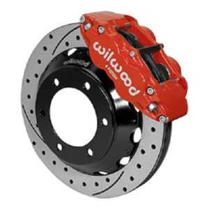 Wilwood WBK140-14577-DR - 2005-2015 Toyota Tacoma Front Drilled Kit-Red