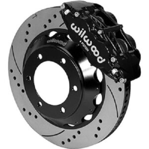 Wilwood WBK140-14578-D - 2005-2015 Toyota Tacoma Front Drilled Kit-Blk