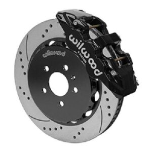 Wilwood WBK140-14584-D - 2008-2012 Audi A4 -A5 -S5 Front Drilled Kit-Blk