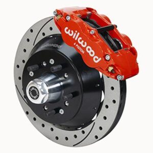 Wilwood WBK140-14837-DR - 1966-67 Ford F100 Front Drilled Kit-Red