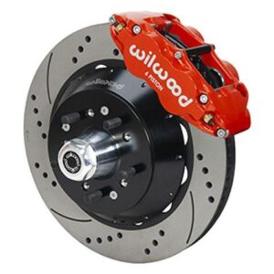 Wilwood WBK140-14838-DR - 1966-67 Ford F100 Front Drilled Kit-Red