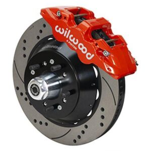 Wilwood WBK140-14839-DR - 1966-67 Ford F100 Front Drilled Kit-Red