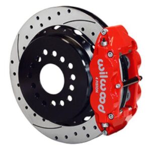 Wilwood WBK140-14878-DR - Dana 60 2.36 Offset Rear Drilled Kit-Red