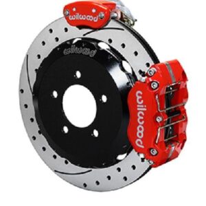 Wilwood WBK140-15034-DR - 2006-15 Mazda Miata Rear Drilled Kit-Red