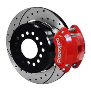 Wilwood WBK140-15641-DR - GM 12-Bolt Rear Drilled Kit-Red