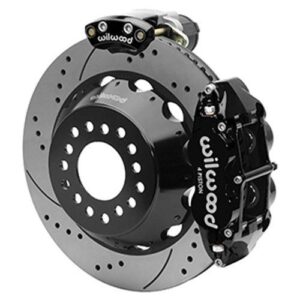 Wilwood WBK140-15845-D - 9" Ford 2.50" Offset Electronic Parking Brake 14.00" Drilled Rotors Rear Ki