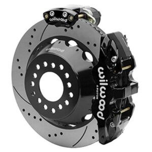 Wilwood WBK140-15846-D - 9" Ford 2.50" Offset Electronic Parking Brake 14.00" Drilled Rotors Rear Ki