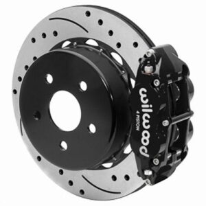 Wilwood WBK140-15930-D - Jeep JL-Series 2018-Up 14.00" Drilled Rotors Rear Kit-Blk