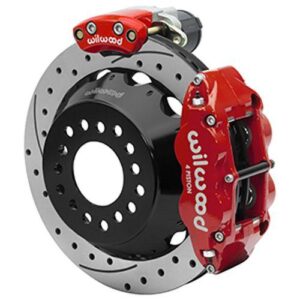 Wilwood WBK140-16131-DR - 9" Ford 2.36" Offset Electronic Parking Brake 12.88" Drilled Rotors Rear K